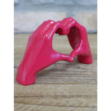 Dark Pink Love Hands