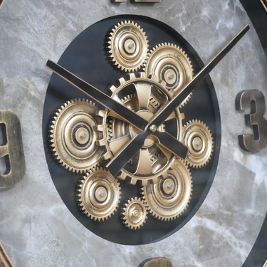 Cog Clock On Stand