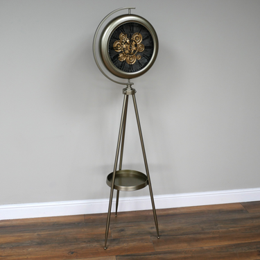Cog Clock On Stand
