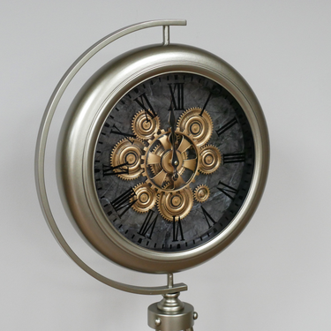 Cog Clock On Stand