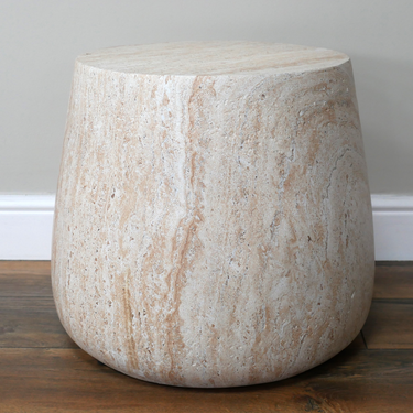 Natural Stone Effect Side Table