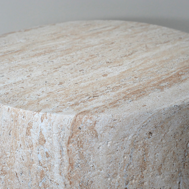 Natural Stone Effect Side Table