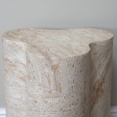 Natural Stone Effect Side Table