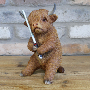 Highland Cow With Sword