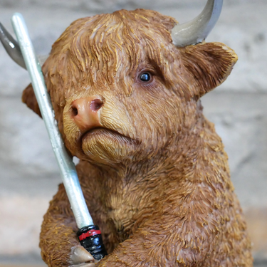 Highland Cow With Sword