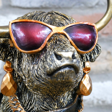Mardi Gras Highland Cow
