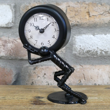 Man Carrying Clock