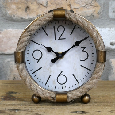 Rope Clock - Gold