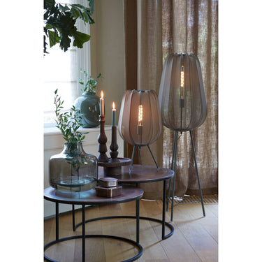 Plumeria dark green floor lamp