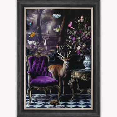 Stately Animlas Framed Wall Art