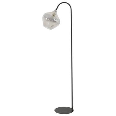 Rakel Matt Black,Smoked Floor lamp