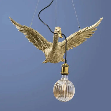 Flying Duck Ceiling Light Gold