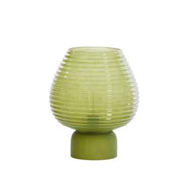 Alenna Glass Green Table lamp