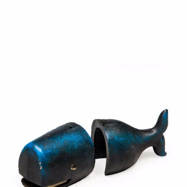 Cast Iron Whale Bookends