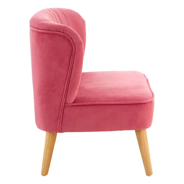 2 Seat Pink Velvet Kids Sofa
