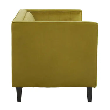 3 Seat Olive Velvet Sofa