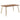 Dining Table With Natural Wood Effect Top
