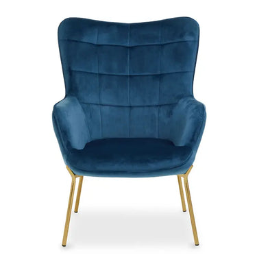 STOCKHOLM BLUE VELVET CHAIR