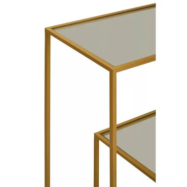 Gold Finish Console Table
