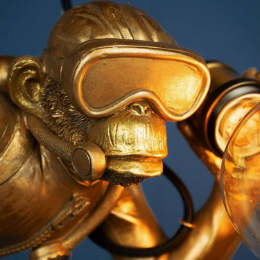 Diver Ceiling Light Gold