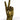 GOLD PEACE HAND FIGURE