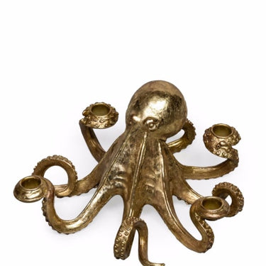 Gold Octopus Candle Stick