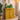 Hand Painted Yellow Crack Finish 2 Door Cabinet