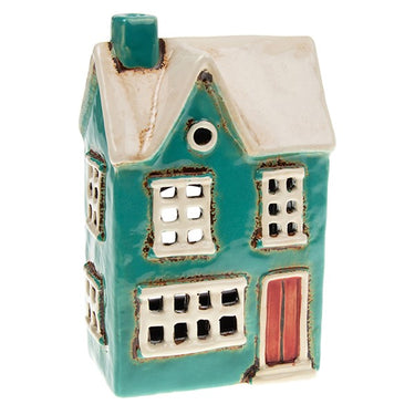 Village Pottery Country House Tealight Teal