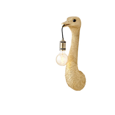 Ostrich Gold Wall Light