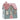 Village Pottery Bright Grey/Pink Tealight