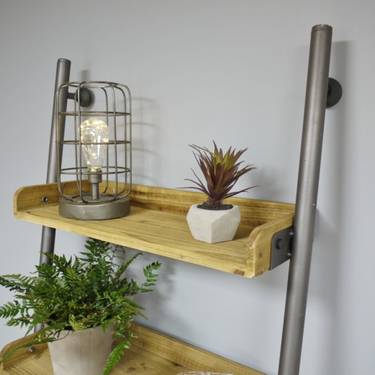 Industrial Ladder Style Shelves