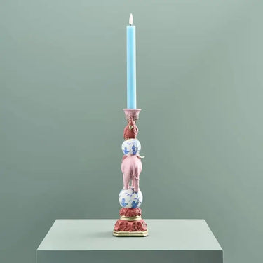 Bird On Elephant Candle Holder