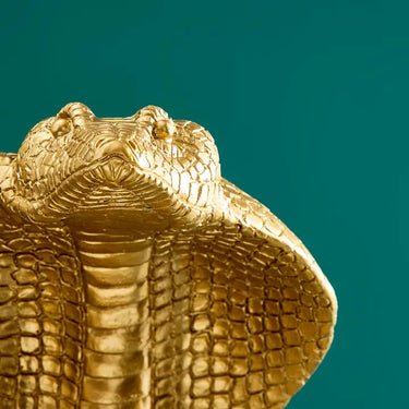 Gold/Black Snake Floor Lamp