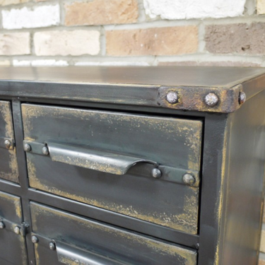 Industrial Cabinet With 3 Draws & 3 Doors