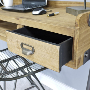 Desk With Shelves