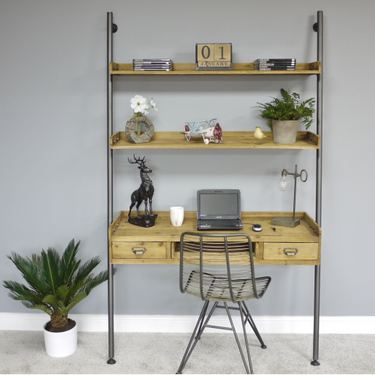 Desk With Shelves