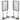 Pair of Silver 5x7" Duck Feet Portrait Photo Frames
