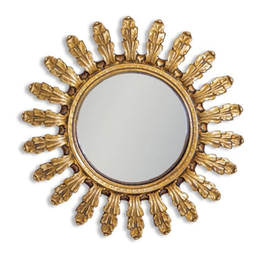 GOLD ORNATE FRAMED CONVEX MIRROR