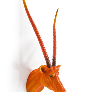 ATOMIC ORANGE ANTELOPE WALL HEAD