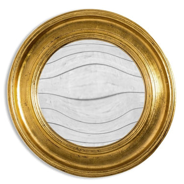 Round Gold Large Convex Mirror