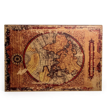 Antiqued Atlas/Book Coffee Table with Hairpin Legs