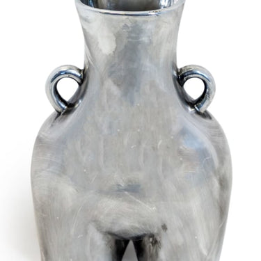 Silver Large "Love Handles" Booty Vase