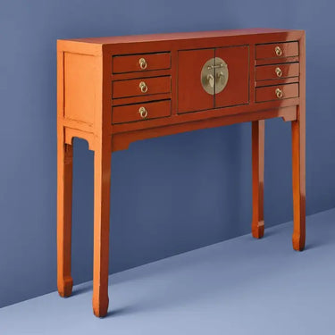 Vintage Orange Gold Console