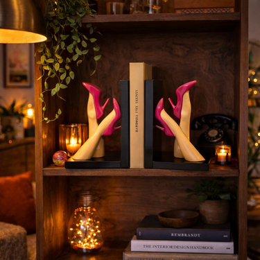 Pair of High-Heeled Legs Bookends