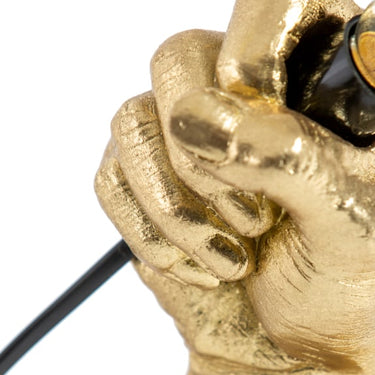 Gold Hand Table Lamp