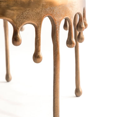Gold Drip Aluminium Coffee Table