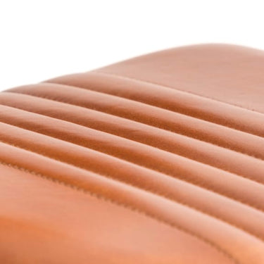 Industrial Vintage Leather & Iron Bar Stool