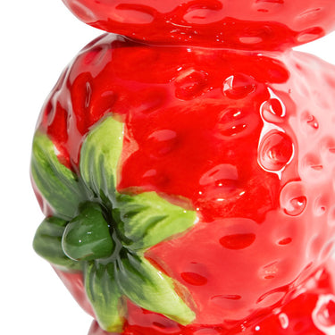 Ceramic Strawberry Stack Stem Vase
