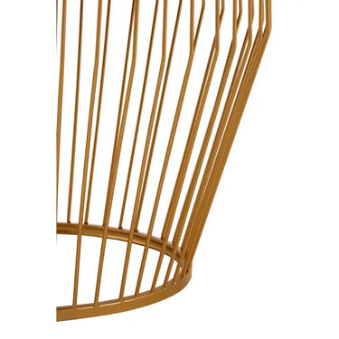 Gold Finish Tapered Design Side Table