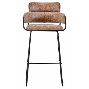 Tamzin Brown Faux Leather Bar Chair
